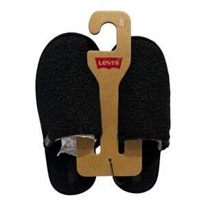 Levi's Women’s Black Lacy Memory Foam Scuff Slippers Size XL/11